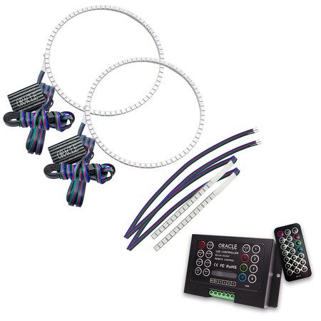 Oracle Lighting 21C BRONCO COLORSHIFT HEADLIGHT HALO KIT WDRL BAR BASE HEADLIGHTS W20 CONTROLLER 1471-333